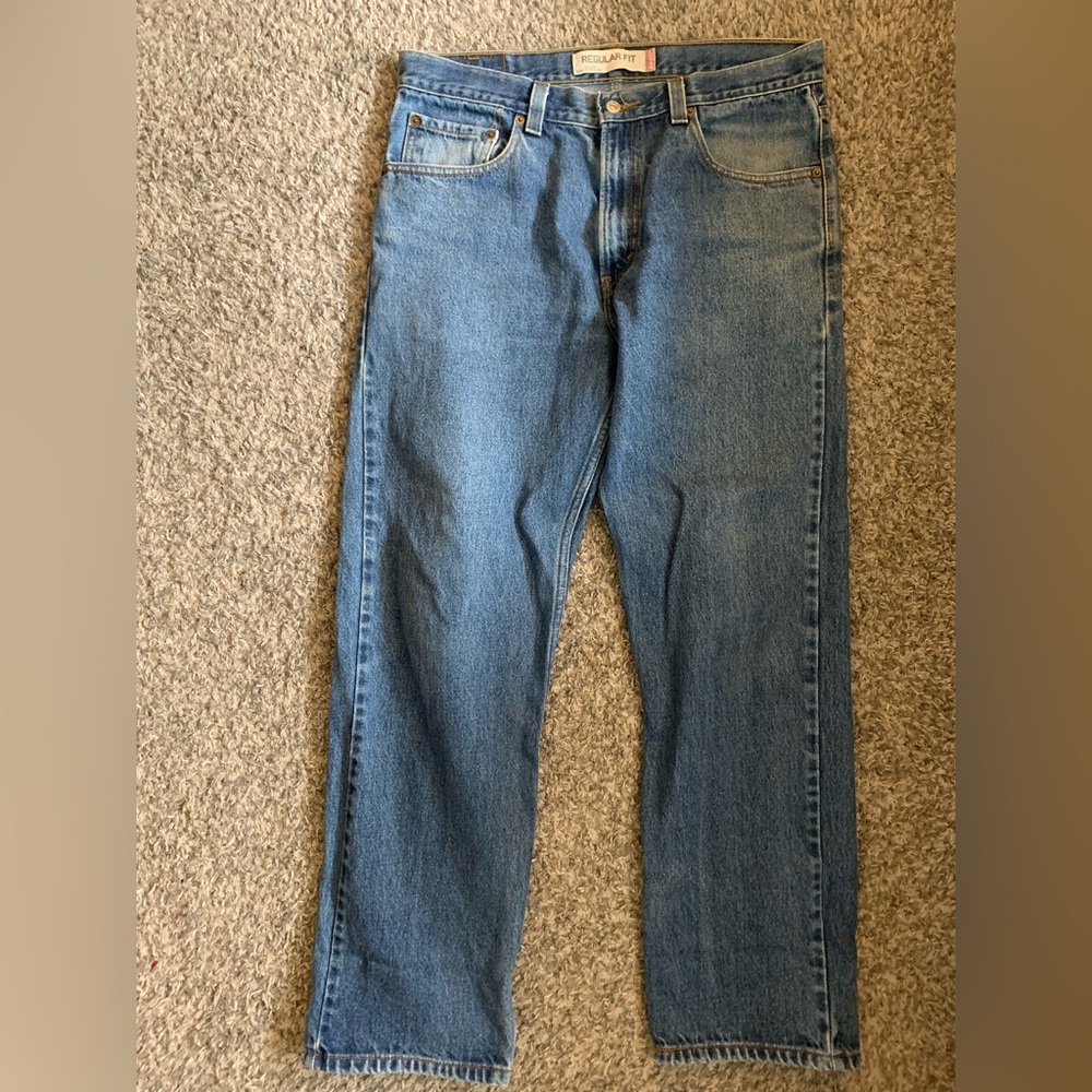 Levi's Men's Jeans Regular Fit Straight Blue Jeans Vintage Classic 90s Baggy